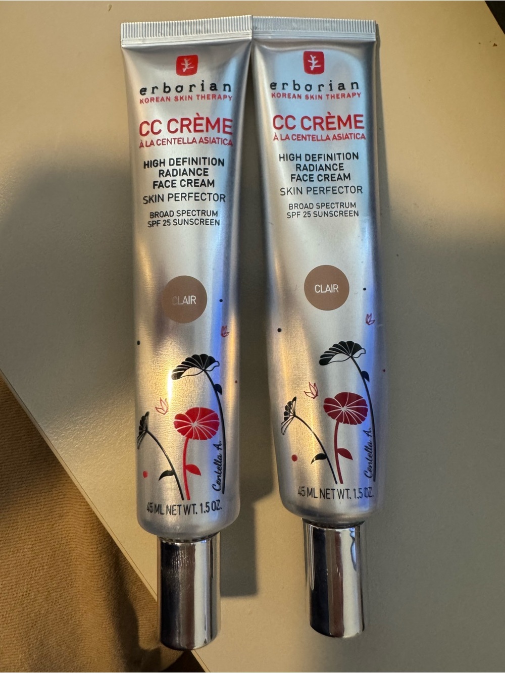 ERBORIAN CC Crème Clair - High Definition Radiance Face Cream - 2 tubes